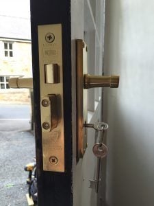Lock change in Otley. British Standard 5 Lever Mortice Lock. 247Locksmiths Leeds. Lock change in Otley. British Standard 5 Lever Mortice Lock. Installed by 247Locksmiths. Locksmith In Otley.