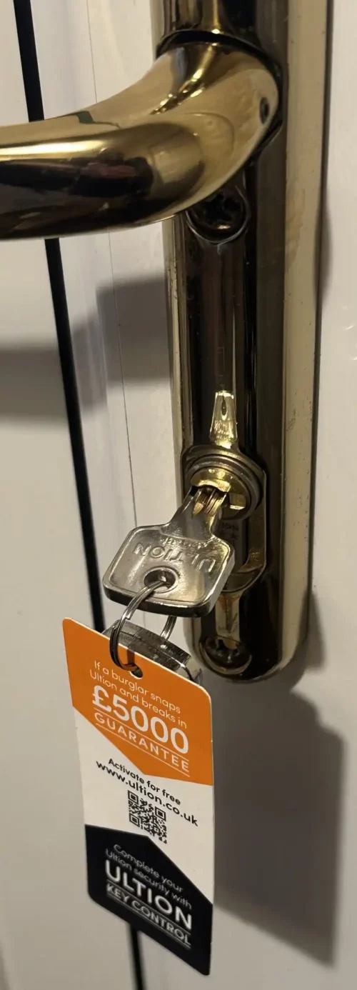 New Ultion lock installation, installed by 247Locksmiths. High security locks Leeds.