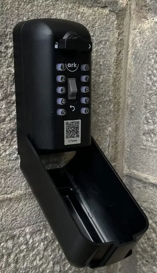 ark Tamo Pro police-approved key safe installed on solid brickwork in Leeds by 247Locksmiths