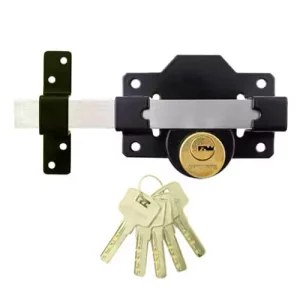 Gate Locks Leeds- Fast Reliable Gate Lock Installations Leeds! 1 Gate locks Leeds. The Gate mate rim gate lock is a premium long throw gate lock. Supplied in 2 different barrel lengths with either a double or single cylinder supplied with 5 keys and all fixings